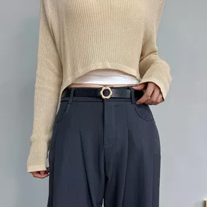Thắt Lưng Nữ Thời Trang Phù Hợp Với Phong Cách Phương Tây Hoa Khóa Trang Trí Áo Sơ Mi Thắt Lưng Mỏng Trang Trí 6.15