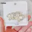 KUZHEN Kim Cương Giả Thổ Cẩm Dành Cho Nữ Opal Hợp Thời Trang Bướm Thanh Lịch Thổ Cẩm Chân Trang Sức Tiệc Cưới Quà Tặng HOT