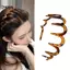 KUZHEN Mới Hairb Zigzag Ban Nhạc Notched Người Phụ Nữ Người Đàn Ông Cô Gái Quà Tặng Sinh Nhật Cứu Hộ Tóc Gãy Hiện Vật HOT