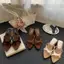 TT Mờ Da Thật Chính Hãng Dây Đeo Chéo Flip-Flops Nữ Mùa Hè Thấp Gót Giày Sandal Thời Trang Phù Hợp