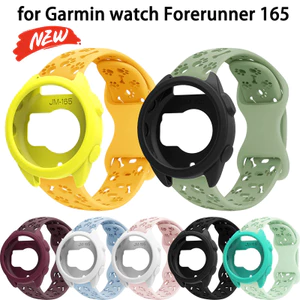 Dây đeo silicon móng vuốt cho chó + vỏ cho dây đeo đồng hồ thoáng khí mùa hè Garmin Forerunner 165