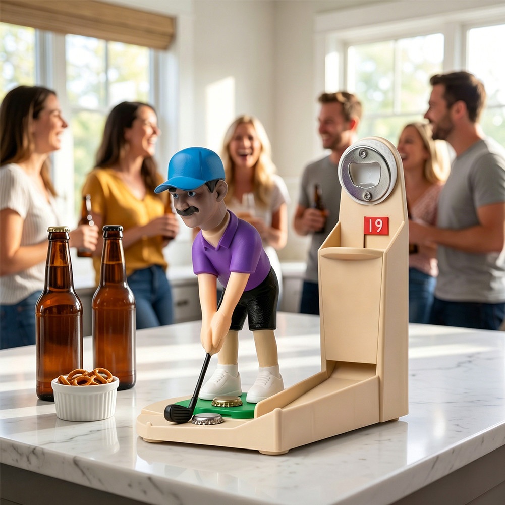 Ngộ nghĩnh Bia Dụng Cụ Mở Cho Golf Người Yêu Mới Lạ Hình Nắp Phóng Trò Chơi Lỗ 19 Thanh Câu Lạc Bộ