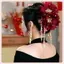 JRP Thời Trang Đa Năng Hoa Tóc Kim Sa Lấp Lánh sel Cá Mập Kẹp Dành Cho Nữ Cô Gái Retro Vuốt Tóc Hoa Thanh Lịch Phụ Kiện Tóc Quà Tặng JRP