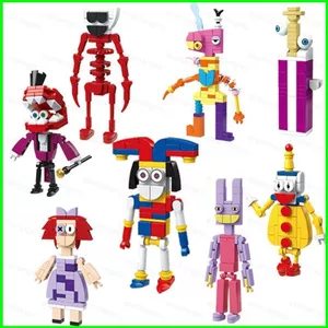 PS1 The Amazing Digital Circus Pomni Ragatha Jax Anime Merch Khối xây dựng giáo dục Đồ chơi SP1