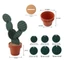 FANIELLAPOWELL 6 Cái Thảm Trà, Lớp Cách Nhiệt Mịn Không Burr Cách Nhiệt Coaster, Nhẹ Sống Động Hình Cây Chấm Họa Tiết Uống Miếng Lót Chống bỏng Phòng Khách