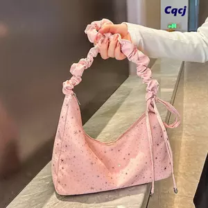 Túi Đeo Ngang CQCJ, Túi Đeo Vai Có Thể Điều Chỉnh In Hình Ngôi Sao, Dây Kéo Thời Trang Đóng Cửa Dung Tích Lớn Nhẹ Túi Xách Nữ Mua Sắm Hàng Ngày
