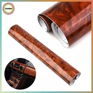 SAFENH Chống Thấm Nước Cao Bóng Xe Stier Hạt Gỗ Vinyl Decal, Phụ Kiện Nội Thất Ô Tô VN