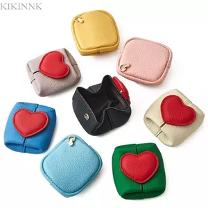 KIKIN Da Đồng Xu Túi Đựng Thay Đổi Nhỏ Gọn Ví Mini Bỏ Túi Dành Cho Nữ Bé Gái
