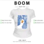BOOM Áo Baby Tee Nữ Cotton Ôm Body-Áo Thun Ngắn Tay Y2K In Hình PhongCách Mùa Hè, Cổ Tròn Hàng Đầucách hàn quốc phong275