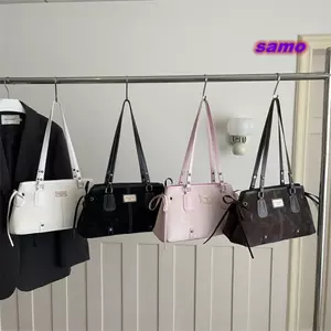 Túi Tote SAMO, Túi đeo vai có khóa kéo có cấu trúc, Chân kim loại dung tích lớn tối giản Túi xách có thể điều chỉnh Dây đeo hàng ngày