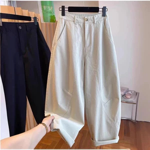 Phong Cách Mới Hàn Quốc Dongdaemun Quần Machete Rộng Nữ 2026 Xuân Hè Thu Rời Tất Cả Trận Đấu Cao Cấp Quần Sòe26061705