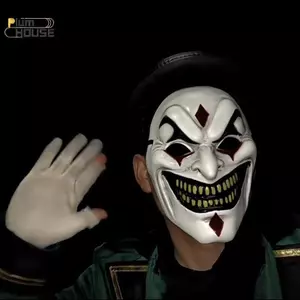 PlumHOUSE Mới Joker Full Mặt nạ Ngộ nghĩnh Vàng Lớn Răng Cười Mặt nạ Cậu Bé Thoáng Mát Mũ Halloween Cosplay Đạo Cụ VN