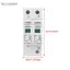 Belleshopp Bộ bảo vệ PV 220V 2P 40KA Thiết bị chống sét điện áp thấp bảo vệ nhà Hệ thống điện và thiết bị điện tải từ sấm sét tức thời