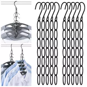 SWEET 1 / 5 Chiếc Móc Treo Quần Áo Bằng Thép Không Gỉ Sắp Xếp Tiết Kiệm Không Gian Có Thể Gập Lại Tủ Quần Áo Ra Cho Hiệu Quả Lưu Trữ Quần Áo n