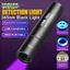 Đèn pin UV METUBE, Đèn pin cực tím có thể sạc lại 365nm, Dụng cụ phát hiện ánh sáng đen cầm tay có thể phóng to