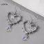 LUImo 1 Đôi Bông Tai Thiết Kế Trái Tim Gai Phong Cách Gothic Retro, Bông Tai Hình Trái Tim Có Gai, Bông Tai Trung Lập Quà Tặng Tiệc Ngày Lễ SBS