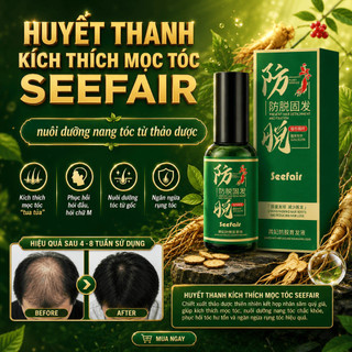 Tinh Chất Mọc Tóc Nhân Sâm SKINZE CQRZEN - Xịt  Kích Mọc Tóc, Giảm Rụng Tóc, Hói Đầu, Dưỡng Nang Tóc Tóc Chắc Khỏe