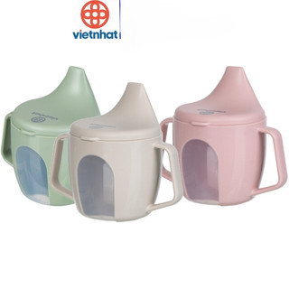 Bình nước trẻ em 240ml nhựa VIỆT NHẬT - Đầu hút chống sặc, tập cho bé uống nước - 0106
