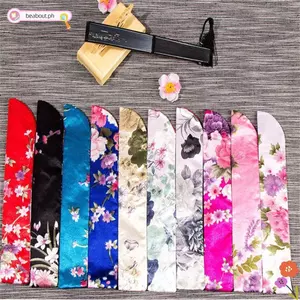 Túi đựng quạt BEABOUT, Túi đựng quạt vải lanh lụa, thổ cẩm di động Thanh lịch chống bụi Vỏ chống bụi ủng hộ bữa tiệc