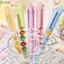 GREAT Panda Cherry Blossom String Pen, DIY Beads Press Gel Pen, Bút Sinh Viên Xóa Được Viết Văn Phòng Phẩm Bút Giải Nén