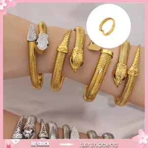 YOI Hiện Đại Mở Đầu Rắn Lắc Tay Với Thông Tin Zircon rực rỡ Và Thép Không Gỉ Chắc Chắn Xây Dựng Vòng Tay Độc Đáo Accessor