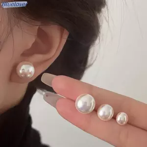 Bluelover Mới Pháp Thanh Lịch Bông Tai Ngọc Trai Cho Thời Trang Hàn Quốc Cưới Trang Sức Đảng Nữ Ngọt Ngào Phụ Kiện Quà Tặng Mới