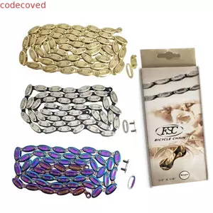 Dây Xích Xe Đạp MCODECOVED, 1 / 2 X1 / 8 Bánh Răng Cố Định Xe Đạp Ô Liu, Phụ Kiện Liên Kết Nhanh Hạng Nặng / Bạc 100 Liên Kết Dây Xích Tốc Độ Đơn Phần Xe Đạp