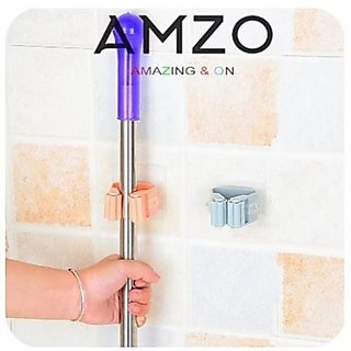 AMZO_MÓC KẸP CÂY LAU NHÀ DÁN TƯỜNG ĐA NĂNG SIÊU DÍNH CHẮC CHẮN