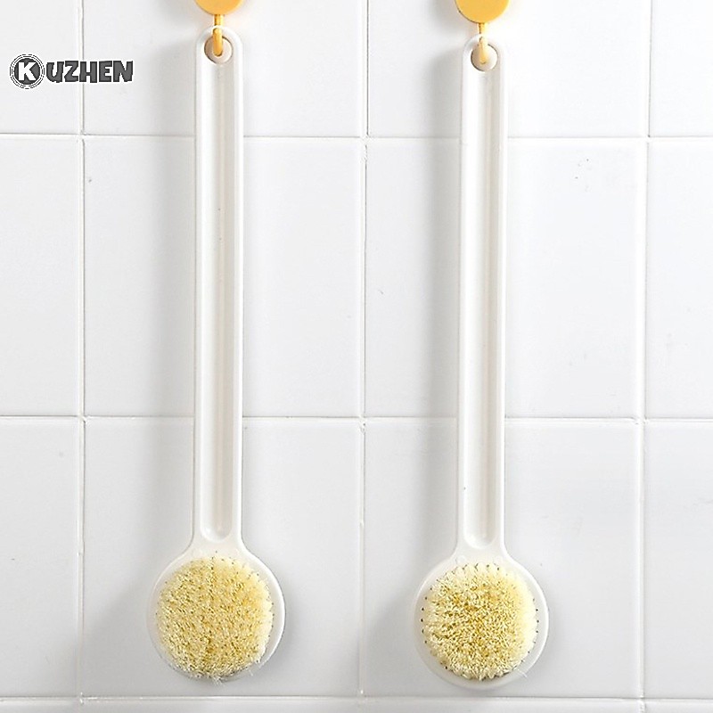 Kuzhen Bàn Chải Tắm Chà Lưng Tẩy Tế Bào Chết Mát Xa Cơ Thể Tay Cầm Dài
