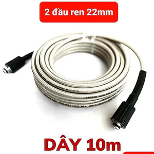 Dây rửa xe, 10, 15, 20, 30m, Dây rửa xe áp lực cao ren 22mm( LOẠI 1)