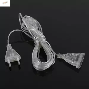 Dây mở rộng ZENZON Cắm EU Dây đèn LED tiêu chuẩn Cắm cáp Đèn Giáng sinh 3 / 5M Dây nối dài dây đèn
