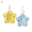Móc khóa giữ thẻ hình ngôi sao Fluffy cho ba lô Bền mềm ngắn sang trọng có móc kim loại cho học sinh và quà tặng
