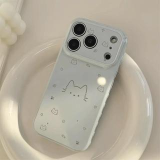 Ốp lưng mèo nét đơn in toàn nền phù hợp với iPhone17promax 16/15/14/13/12