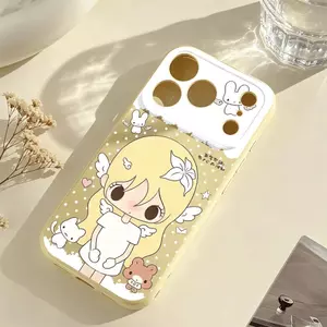 Ốp lưng cô gái thiên thần thỏ Miffy dễ thương phù hợp với iPhone17promax 16/15/14/13/12