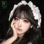 Gothic Cosplay Tai Mèo Ren Nơ Mũ Ren Ngọt Nơ Ruy Băng Mũ Đội Đầu Cho Nữ Kẹp Tóc Vintage Phụ Kiện Tóc