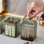GCDHome Hộp đựng khăn bông trong suốt Hộp đựng đồ trang điểm Hộp lưu trữ bông Swab Hộp đựng mỹ phẩm Phòng tắm Hộp đựng lọ HOT