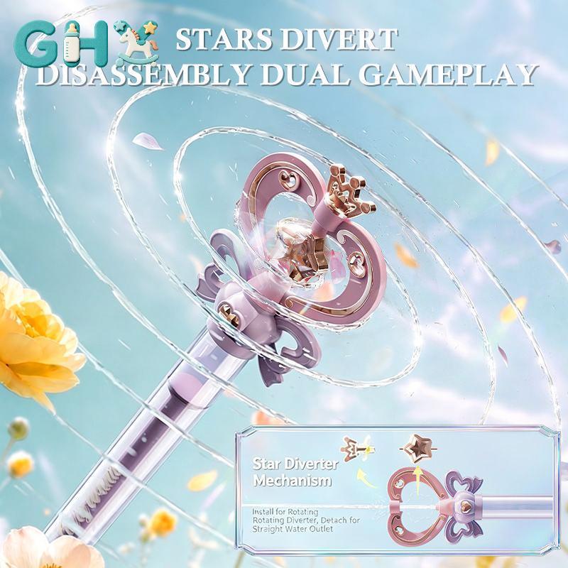 GHX Công Chúa Magic Water Wand Xoay Kéo Phóng Pháo Nước Hoạt Động Dễ Dàng Trẻ Em Mùa Hè Ngoài Trời Chơi Đồ Chơi VN