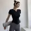 Áo thun thể thao mỏng khỏa thân Tập thể dục Chạy bộ thoáng khí Nhanh khô bó sát