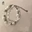 Bông Tai Kẹp Ngôi Sao Vòng Tay Cô Gái Pentagram Ngọc Trai Đính Hạt Lắc Tay Dành Cho Nữ Vintage Thẩm Mỹ Quyến Rũ Vòng Tay Phụ Kiện Trang Sức Quà Tặng Mới