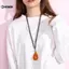 KUZHEN Vintage Phong Cách Dân Tộc Nữ Ne Dây Xích Thả Hạt Dây Choker Áo Len Dây Xích Dài Nữ Mặt Dây Chuyền Nelace Trang Sức HOT