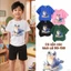Áo thun bé trai form rộng phong cách Hàn Quốc học sinh tiểu học dễ phối đồ