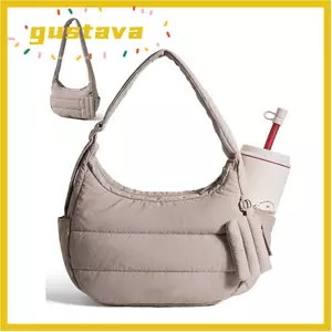 Ví đeo chéo GUSTAVA, Dây đeo có thể điều chỉnh có túi Túi Hobo Puffer nhỏ, Túi xách đeo vai nhiều túi nhỏ gọn chất lượng cao dành cho nữ