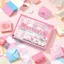 GETVOW Sticky Note Material Pack, Fan Journal M5 Mini Mechanism DIY Craft Book, Sổ tay trang trí In hai mặt Giấy dán trẻ em Đồ chơi thủ công