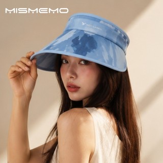 MISMEMO Kem chống nắng Smudge Hollow Top Hat Nữ Mùa hè Vành lớn Chống tia cực tím Mặt nhỏ Mũ du lịch ngoài trời
