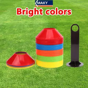 MAKY 10 Chiếc Nón Bộ Thiết Bị Huấn Luyện Bóng Đá Cho Kid Pro Đĩa Nón Nhanh nhẹn Tập Thể Dục Trở ngại Tránh Thể Thao Phụ Kiện Huấn Luyện VN