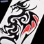 Bluelover Chống Thấm Nước Tạm Thời Hình Xăm Stier Body Art 10.5 * 6cm Hình Xăm Rồng Totem Nước Mới