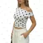PYCOU Chấm Bi, Áo Đeo Vai Cổ Chấm Bi, Áo Sơ Mi Không Tay Xếp Ly Đa Năng Thời Trang Slim Fit Cho Nữ