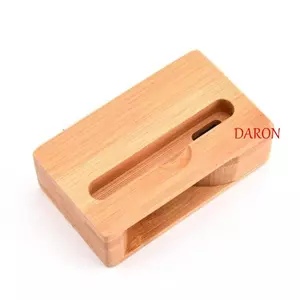 Giá đỡ điện thoại di động DARON Tre, Bộ khuếch đại âm thanh tre không mùi thân thiện với môi trường, Giá đỡ máy tính bảng điện thoại Loa di động ổn định điện thoại tre để bàn Cafe