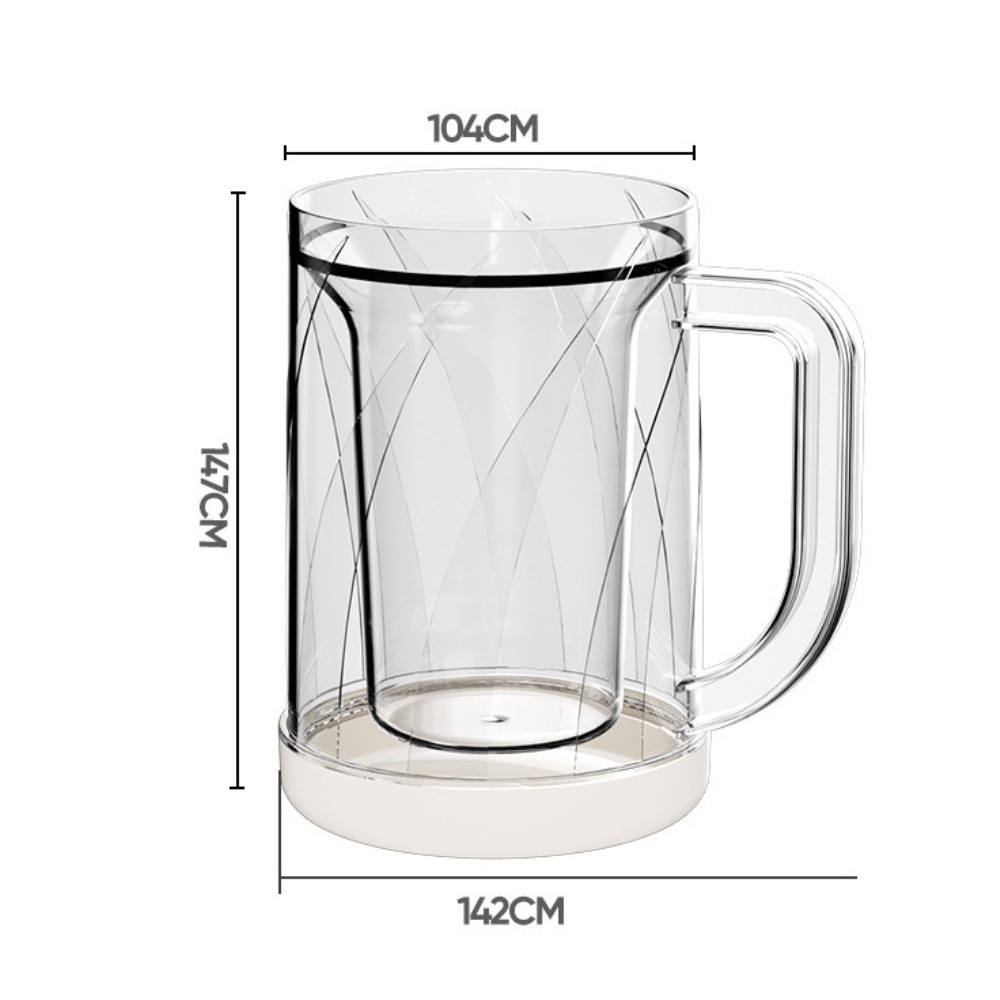 Cốc Uống Nước Làm Lạnh 2 Lớp Tích Hợp Làm Đá HOMIE, Cốc Giữ Nhiệt Bia Vĩnh Cửu Không Tan Đá Đa Năng