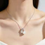 Thiết kế thời trang Ngọc trai hoa Zircon Thép titan Vòng cổ ngọt ngào cá nhân